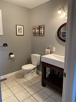 /buck lake cottage rental 31~Four piece bathroom upstairs